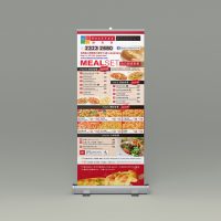 餐廳的易拉架設計及製作 Restaurant Roll Up Banner Design and Printing